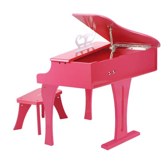 Hape Happy Grand Piano Pink Wooden Musical Instrument